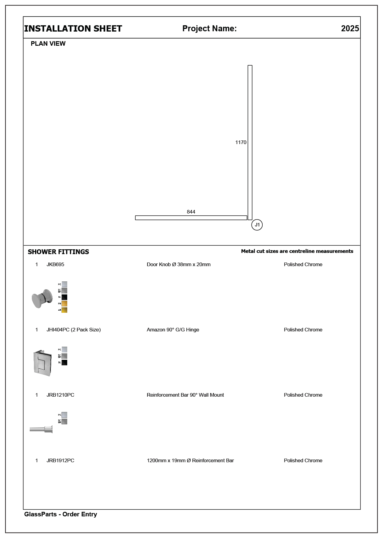 GlassParts Connect project
