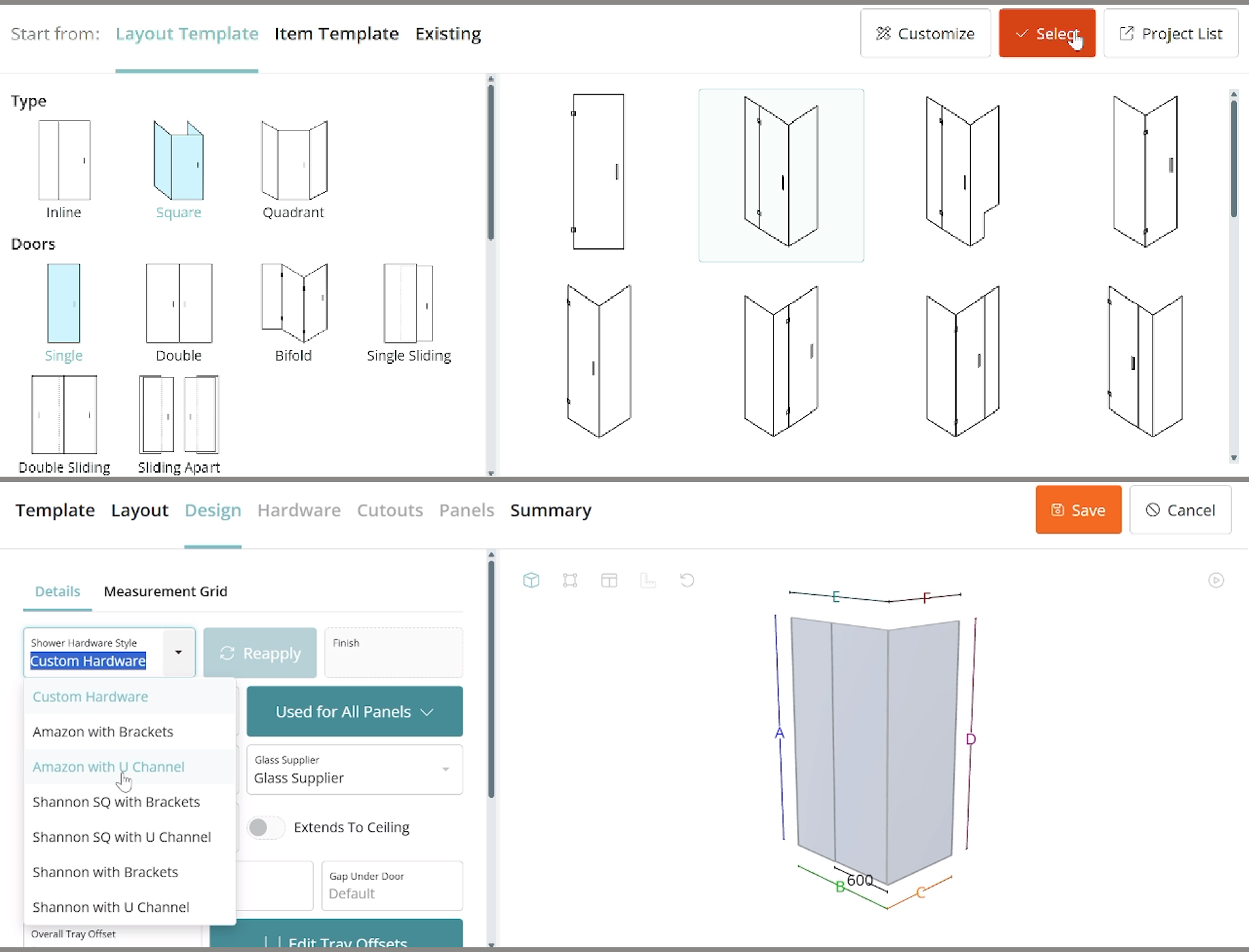 GlassParts Connect project