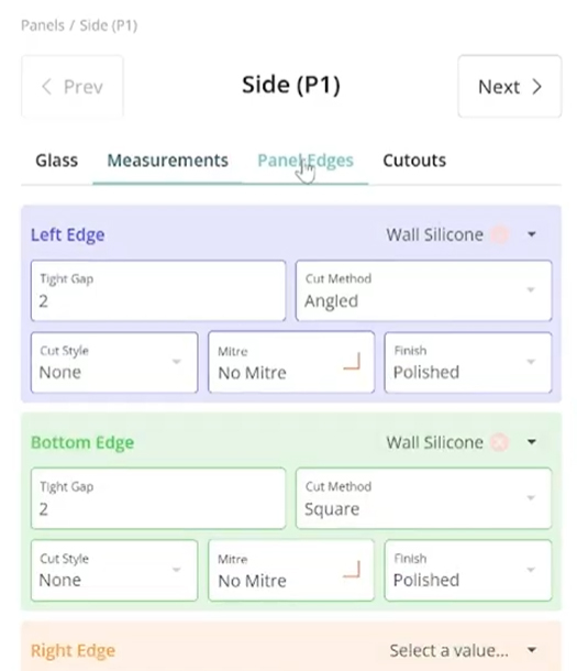 GlassParts Connect project