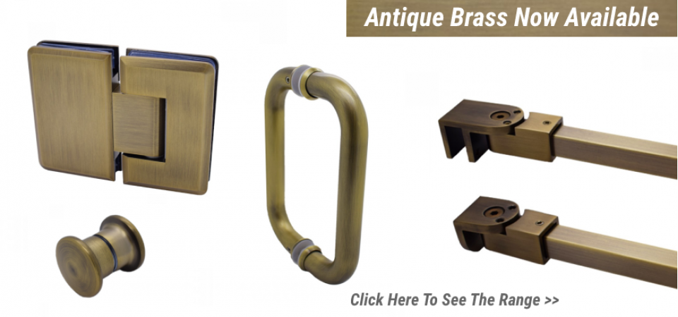 Antique Brass Shower Hardware
