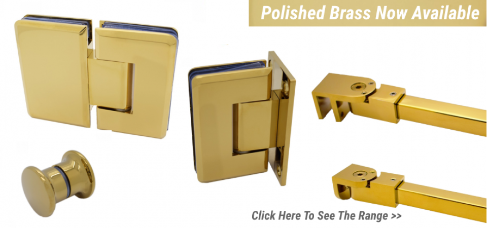 Polished Brass Shower Hardware