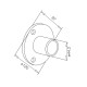 Wall To Handrail Bracket - 48.3mm - 2.0mm - 316SS