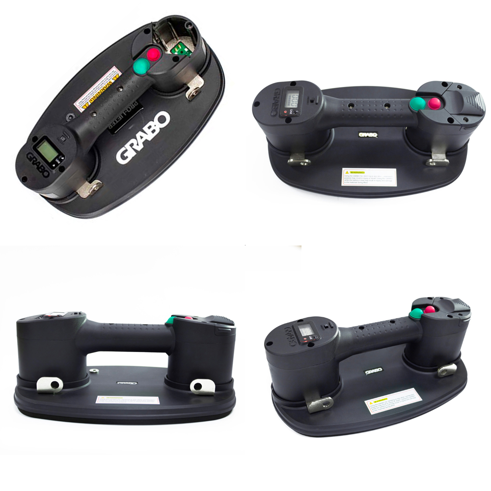 GRABO PRO Battery Vacuum Lifter With Gauge and Case  - 170kg
