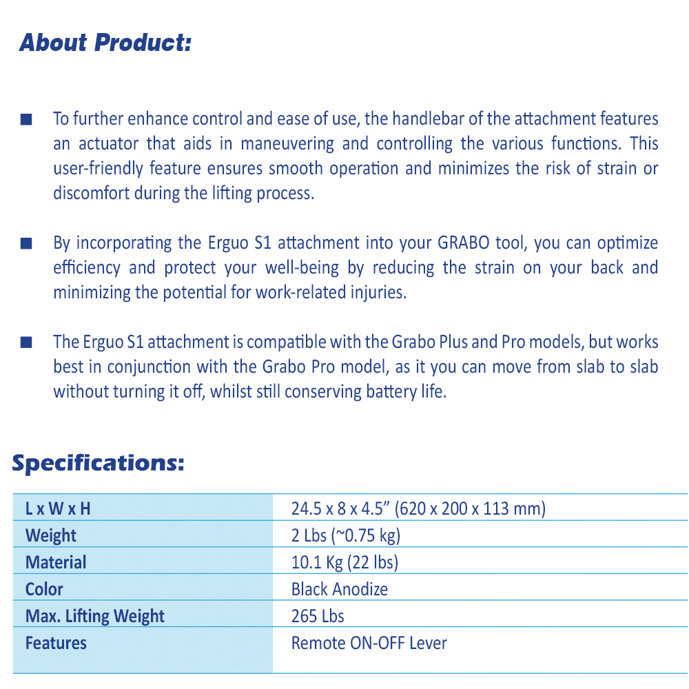 GRABO Erguo S1 Attachment