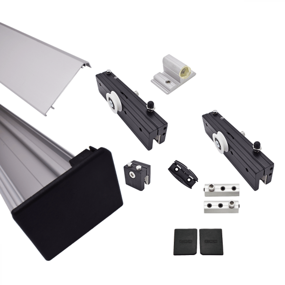 Brisa 160 Complete Soft Close Glass Sliding Door Kit 10mm -