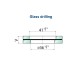 Arcade Canopy System Bottom Wall Bracket - 316 SS