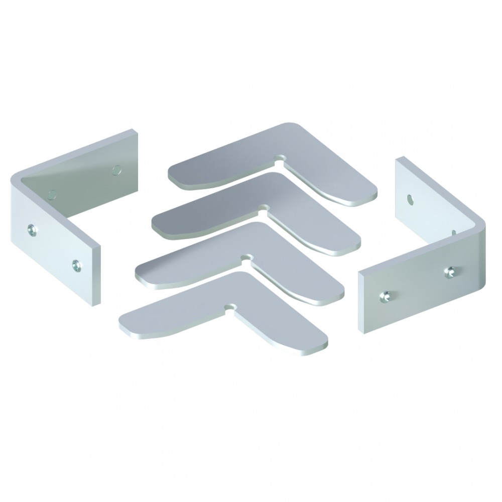 Cleat Kit For H Type Door Frame - SS