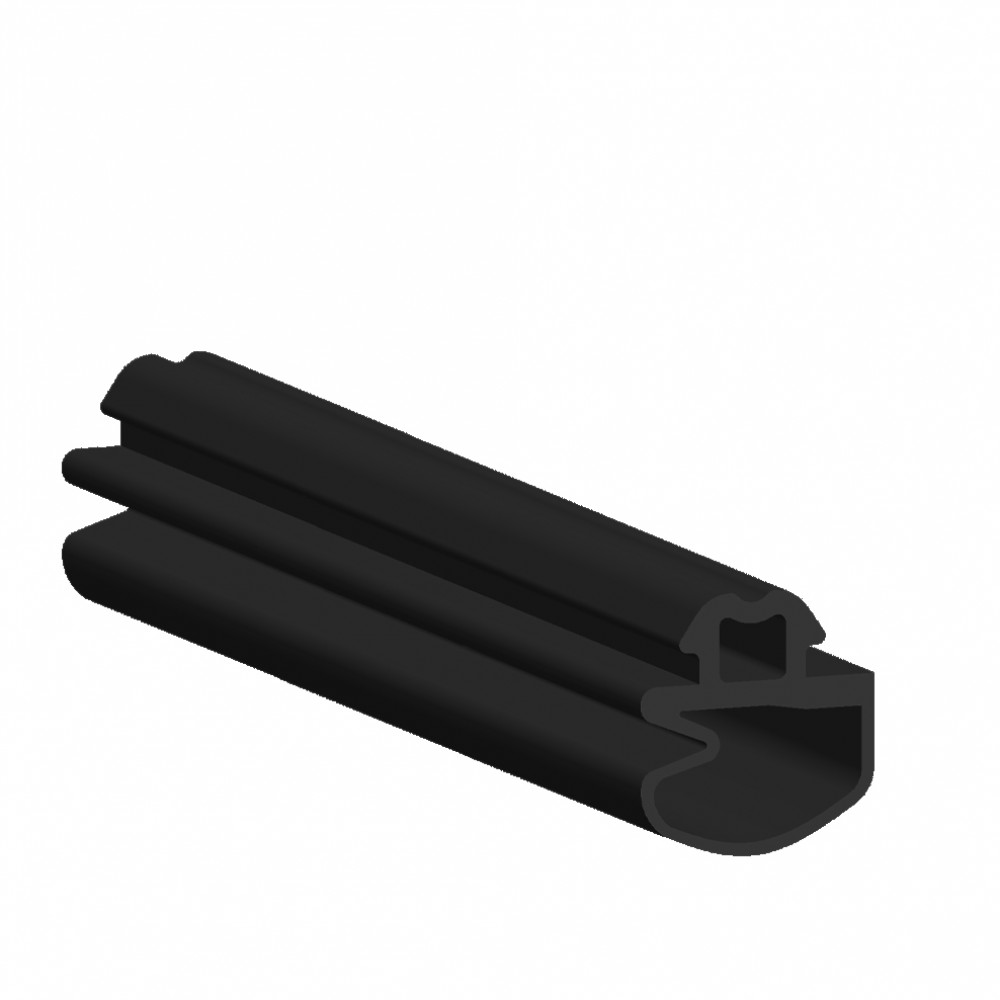 Door Seal For 8mm Thick Glass - Black