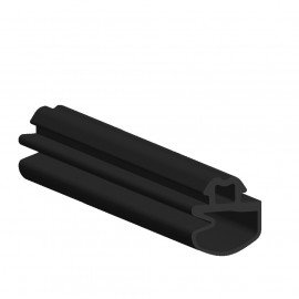 Door Seal For 8mm Thick Glass - Black