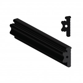 Wall Gasket For For Stud To Glass Door Profile - Black