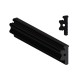 Wall Gasket For For Stud To Glass Door Profile - Black