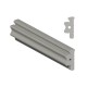 Wall Gasket For For Stud To Glass Door Profile - Grey