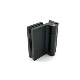 Loft Style Dynamik Door Hinge - Black - 8mm Glass