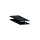 Black 180 Degree Glass to Glass Profile For 8mm Glass