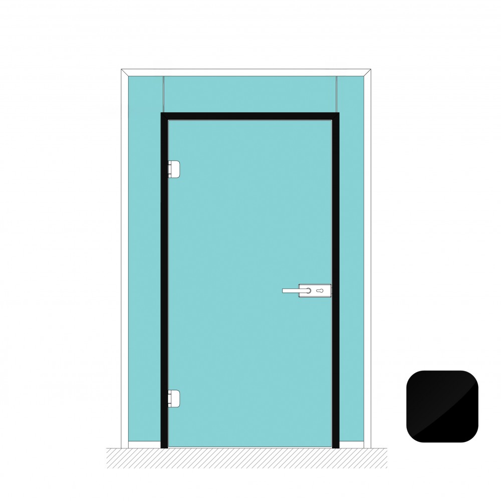 Dynamik 850mm X 2057mm Pre Cut Door Kit - Black