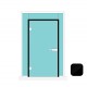 Dynamik 850mm X 2057mm Pre Cut Door Kit - Black