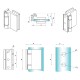 Dynamik Door Hinge - Black - Square Corners