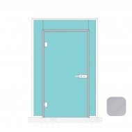 Dynamik 850mm X 2057mm Pre Cut Door Kit - Grey Anodised