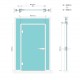 Dynamik 850mm X 2057mm Pre Cut Door Kit - Black