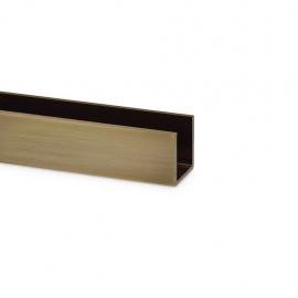 15mm Antique Brass U Channel For 10mm Thick Glass