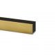 17mm Brushed Satin Brass U Channel For 12mm Glass