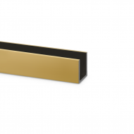 13mm Satin Gold U Channel For 8mm Thick Glass