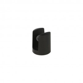Round Shelf Support - 8mm to 10mm Glass - Black