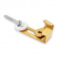 Gold (Polished Brass) Mirror Fix Clips 4mm