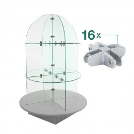 4 Way Assembly Bracket - Matt Chrome