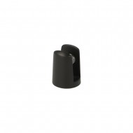 Black Round Shelf Support 4-6mm Glass