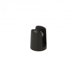 Black Round Shelf Support 4-6mm Glass