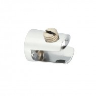 Matt Chrome Round Shelf Support 4-6mm Glass