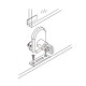 Non Drill Glass Door Lock - Chrome Plated