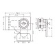 Extended Type Double Swing Door Lock Chrome