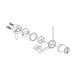 Cylinder Lock 4-6mm Glass - Chrome Plated