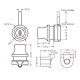 Cylinder Lock 4-6mm Glass - Chrome Plated