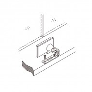 Non Drill Double Swing Lock Chrome