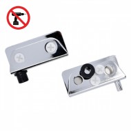 Non-Drill Glass Door Pivot Hinge - 4-6mm Glass - Chrome