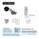 Soft Close Glass Door Cabinet Hinge - Full Overlay