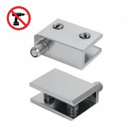 Non Drill Hinge 4-8mm - Chrome Plated