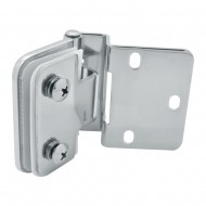 Overlay Drilled Glass Door Hinges 12 Kg Pr - Polished Chrome