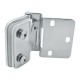 Overlay Drilled Glass Door Hinges 12 Kg Pr - Polished Chrome