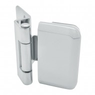Overlay Drilled Glass Door Hinges 12 Kg Pr - Polished Chrome