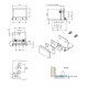 Inset Drilled Glass Door Hinges 12 Kg Pr - Polished Chrome