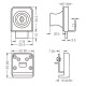 Non Drill Single Swing Lock & Receiver - 90 Deg