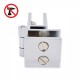 Non Drill Hinge - Glass To Glass - 90 Deg - 5-8mm