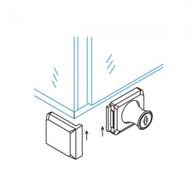 UV Lock & Receiver For Single Inset Door - PC