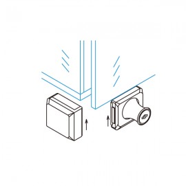 UV Lock & Receiver For Single Overlay Door - SC