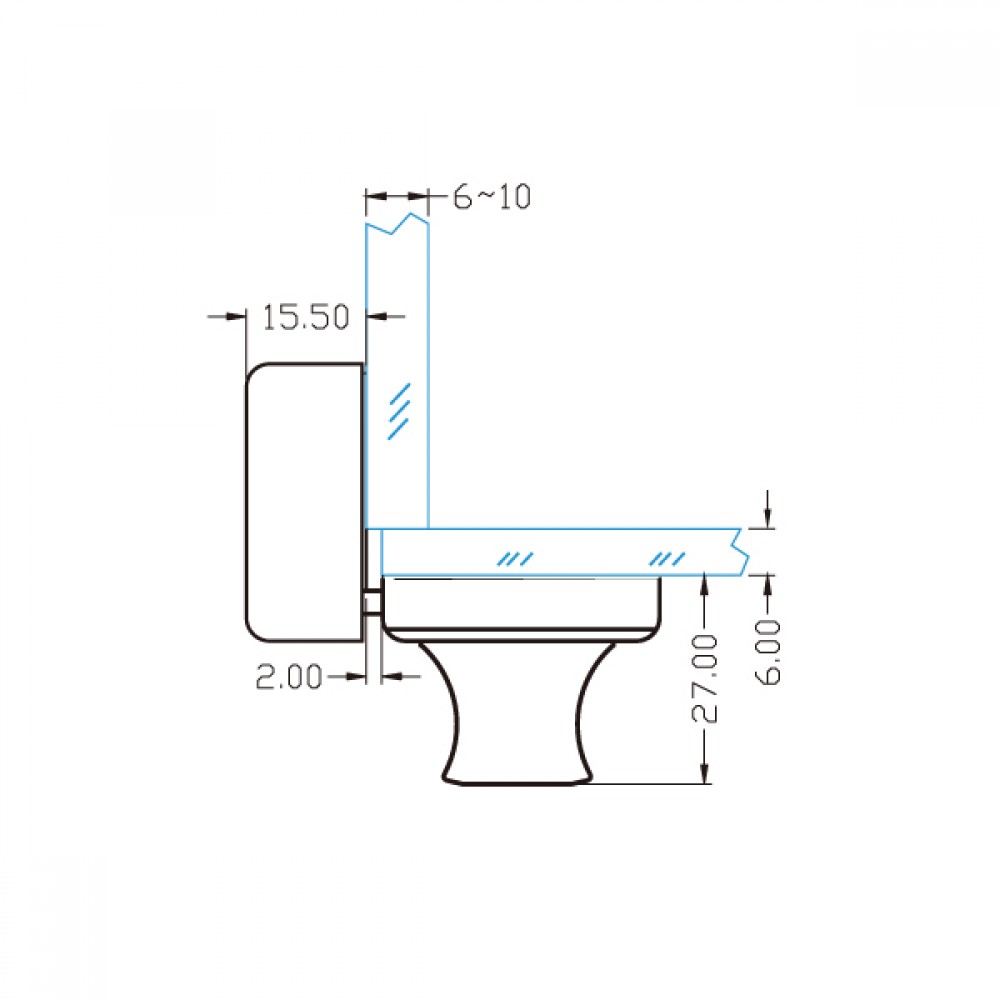 UV Lock & Receiver For Single Overlay Door - SC