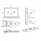 Shower Pivot Hinge - 8mm to 10mm Glass - SS Effect